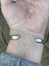 Load image into Gallery viewer, Navajo Natural Red Coral Sterling Silver Cuff By Artist Chimney Butte