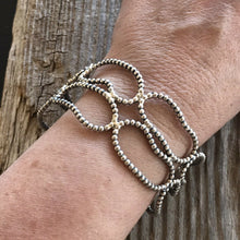 Load image into Gallery viewer, Navajo Bead Sterling Silver Bracelet Cuff