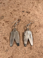 Load image into Gallery viewer, Navajo Sterling Silver &amp; Turquoise Feather Dangle Earrings