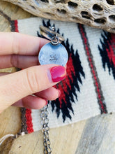 Load image into Gallery viewer, Navajo Sterling Silver &amp; Lapis Lariat Necklace