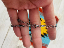 Load image into Gallery viewer, Navajo Sterling Silver &amp; Lapis Necklace Signed