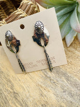 Load image into Gallery viewer, Vintage Navajo Sterling Silver Dangle Earrings