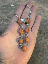 Load image into Gallery viewer, Navajo 7 Jasper Stone &amp; Sterling Silver Necklace Signed