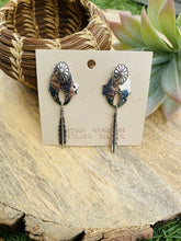 Load image into Gallery viewer, Vintage Navajo Sterling Silver Dangle Earrings