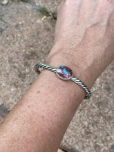 Load image into Gallery viewer, Navajo Pink Dream Mojave &amp; Sterling Silver Bracelet Rope Cuff