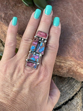 Load image into Gallery viewer, Navajo Pink Dream Mohave &amp; Sterling Silver Ring Size 6