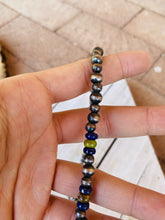 Load image into Gallery viewer, Navajo Lapis, Gaspeite And Sterling Silver Navajo Pearl Beaded Necklace