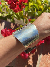 Load image into Gallery viewer, Navajo Natural Coral &amp; Sterling Silver Cuff Bracelet By Paul Livingston