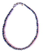 Load image into Gallery viewer, Navajo Lapis, Gaspeite And Sterling Silver Navajo Pearl Beaded Necklace