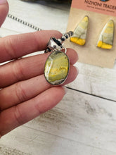 Load image into Gallery viewer, Navajo Bumblebee Jasper &amp; Sterling Silver Earring And Pendant Set