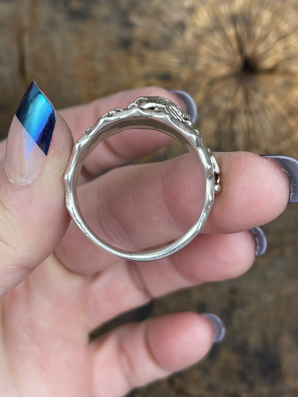 Navajo Sterling Silver Men’s Eagle Ring