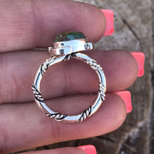 Load image into Gallery viewer, Navajo Sterling Silver Turquoise Triangle Ring