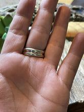 Load image into Gallery viewer, Navajo Sterling Silver &amp; Beautiful Bumblebee Jasper Statement Ring Sz 8 Signed