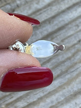 Load image into Gallery viewer, Navajo Sterling Silver &amp; Turquoise Crescent Circle Post Earrings