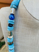 Load image into Gallery viewer, Vintage Navajo Sterling Silver &amp; Multi Stone Beaded Necklace