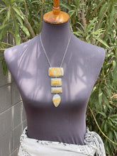 Load image into Gallery viewer, Navajo Bumble Bee Jasper &amp; Sterling Silver Lariat Necklace