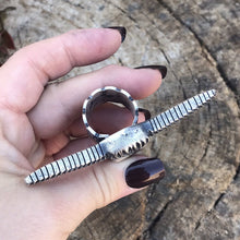 Load image into Gallery viewer, Navajo Sterling Silver Longhorn Cattle Steer Head Statement Ring