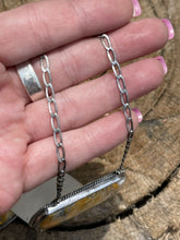 Load image into Gallery viewer, Navajo Bumble Bee Jasper &amp; Sterling Silver Lariat Necklace