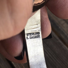 Load image into Gallery viewer, Navajo Sterling Silver Hand Stamped Bracelet Cuff By Artist B. Shorty
