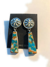 Load image into Gallery viewer, Navajo Creamsicle Spice Hand stamped Dangle Earrings