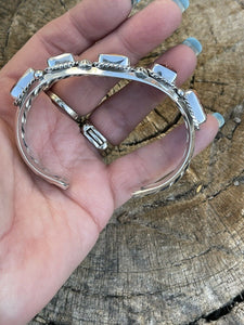 Stunning Navajo Sterling Purple Spiny Cuff Bracelet