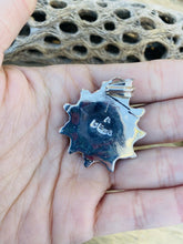 Load image into Gallery viewer, Vintage Zuni Multi Stone &amp; Sterling Silver Inlay Sun Face Pendant