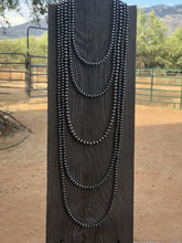 Load image into Gallery viewer, 5mm Sterling Silver Navajo Pearl Style Beaded Necklace