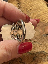 Load image into Gallery viewer, Navajo Southwest Styling Turquoise &amp; Sterling Silver Statement Ring Size 9.5
