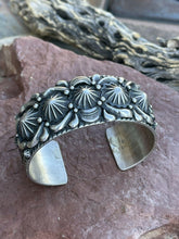 Load image into Gallery viewer, Darryl Becenti Navajo Southwest Sterling Silver Cuff Bracelet