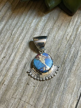 Load image into Gallery viewer, Navajo Pink Dream Mojave &amp; Sterling Silver Fancy Fan Pendant