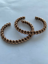 Load image into Gallery viewer, Navajo Copper Hand Twisted Bracelet Cuff