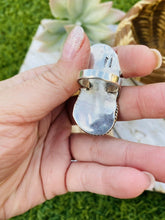 Load image into Gallery viewer, Navajo Turquoise, Coral &amp; Sterling Silver Ring Size 5