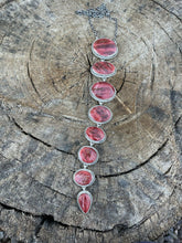 Load image into Gallery viewer, Navajo Sterling Silver &amp; Spiny Drop Necklace By Wydell Billie