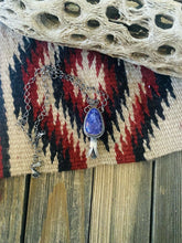 Load image into Gallery viewer, Navajo Sterling Silver &amp; Charoite Blossom Necklace Signed