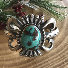 Load image into Gallery viewer, Vintage Turquoise Sterling Silver Navajo Cuff Bracelet