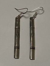 Load image into Gallery viewer, Navajo Sterling Silver Walking Stick Dangle Earrings
