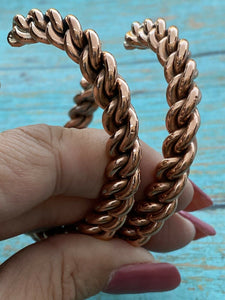 Navajo Copper Hand Twisted Bracelet Cuff