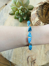 Load image into Gallery viewer, Navajo Turquoise &amp; Sterling Silver Stacker Cuff Bracelet
