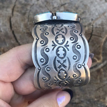 Load image into Gallery viewer, Navajo Sterling Silver Royston Turquoise Cuff Bracelet By Benson Shorty