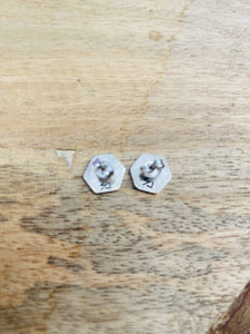 Hopi Overlaid Sterling Silver Stud Earrings