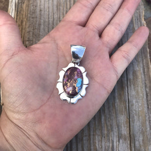 Navajo Pink Dream Mojave & Sterling Silver Pendant