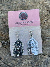Load image into Gallery viewer, Navajo Sterling Silver Southwest Dangle Earrings Signed