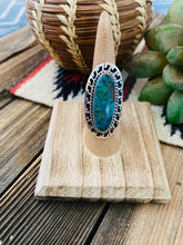 Load image into Gallery viewer, Navajo Royston Turquoise &amp; Sterling Silver Ring Size 6