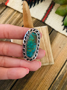 Navajo Royston Turquoise & Sterling Silver Ring Size 6