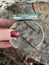 Load image into Gallery viewer, Navajo Sterling Silver Number 8 Turquoise Jumbo Bracelet Cuff