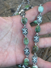 Load image into Gallery viewer, Navajo Sterling Silver Sonoran Gold and Sonoran Mountain Turquoise Necklace Set