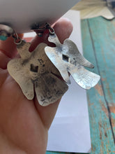 Load image into Gallery viewer, Navajo Turquoise &amp; Sterling Silver Thunderbird Dangle Earrings By Tim Yazzie