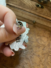 Load image into Gallery viewer, Kingman Turquoise And Sterling Silver Navajo Ring Size 8.5