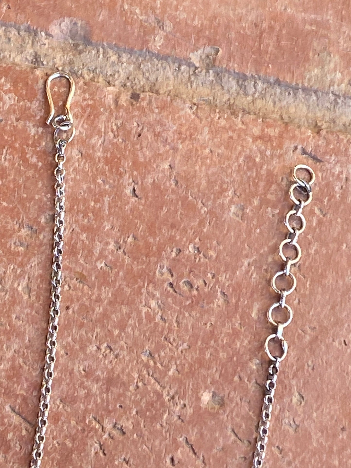 Handmade Sterling Onyx and Garnet Necklace