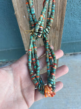 Load image into Gallery viewer, Navajo Jacla Beaded 4 Strand Necklace